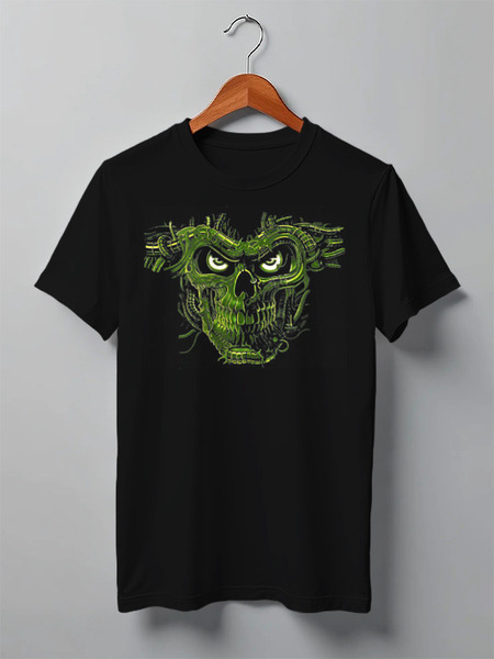 Заказать мужскую футболку в Москве. Футболка классическая Skull Art от Leichenwagen - готовые дизайны и нанесение принтов.