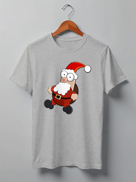 Заказать мужскую футболку в Москве. Футболка классическая Little Santa от skynatural - готовые дизайны и нанесение принтов.