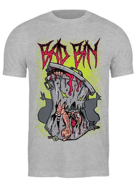 Заказать мужскую футболку в Москве. Футболка классическая Bad Bin от T-shirt print  - готовые дизайны и нанесение принтов.