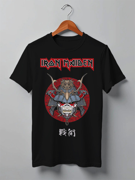 Заказать мужскую футболку в Москве. Футболка классическая Iron Maiden от Leichenwagen - готовые дизайны и нанесение принтов.