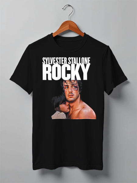 Заказать мужскую футболку в Москве. Футболка классическая Rocky Balboa от Leichenwagen - готовые дизайны и нанесение принтов.