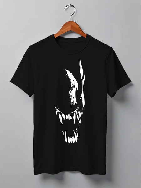 Заказать мужскую футболку в Москве. Футболка классическая Aliens от oneredfoxstore@gmail.com - готовые дизайны и нанесение принтов.