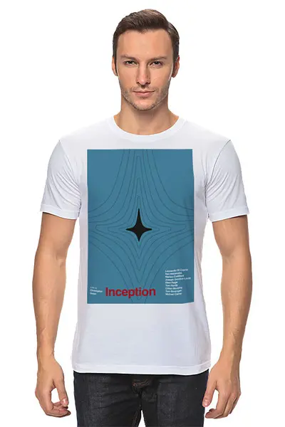 Заказать мужскую футболку в Москве. Футболка классическая Начало / Inception от kino.printio.ru - готовые дизайны и нанесение принтов.