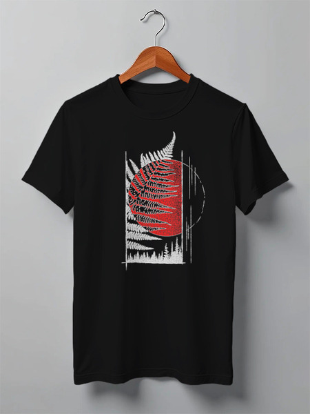 Заказать мужскую футболку в Москве. Футболка классическая Forest Fern от oneredfoxstore@gmail.com - готовые дизайны и нанесение принтов.