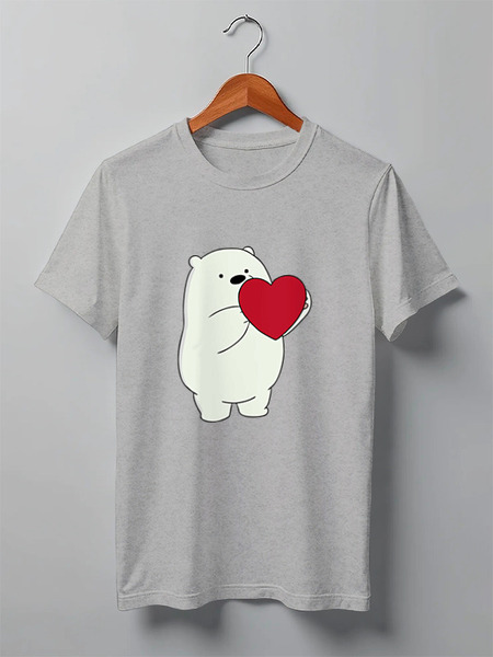 Заказать мужскую футболку в Москве. Футболка классическая Ice Bear от cherdantcev - готовые дизайны и нанесение принтов.