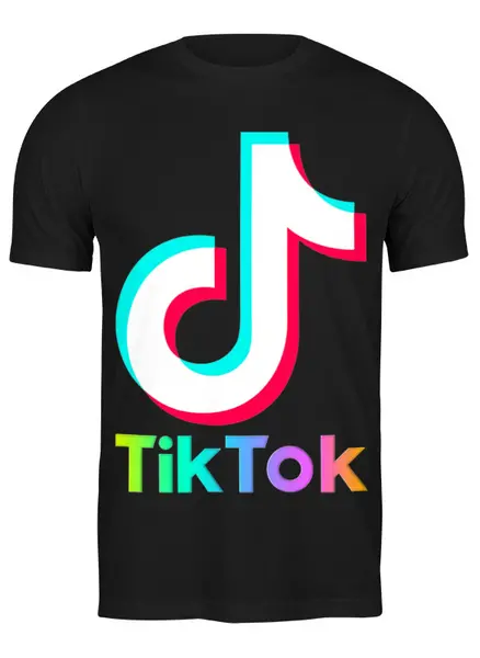 Заказать мужскую футболку в Москве. Футболка классическая TIK TOK (Tik Tok video) от vista12761@rambler.ru - готовые дизайны и нанесение принтов.