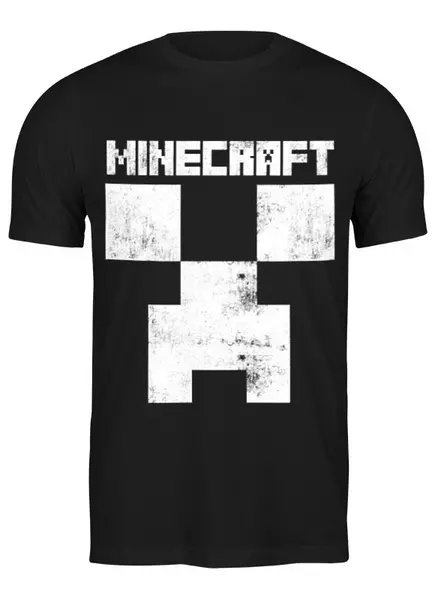 Заказать мужскую футболку в Москве. Футболка классическая MINECRAFT CREEPER от vista12761@rambler.ru - готовые дизайны и нанесение принтов.