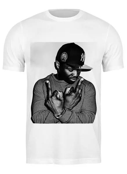 Заказать мужскую футболку в Москве. Футболка классическая 50 Cent от FOR YOU - готовые дизайны и нанесение принтов.