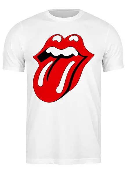Заказать мужскую футболку в Москве. Футболка классическая The Rolling Stones от Jimmy Flash - готовые дизайны и нанесение принтов.