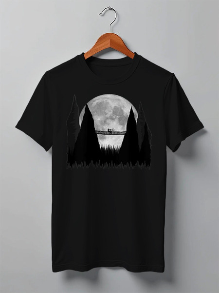 Заказать мужскую футболку в Москве. Футболка классическая Mountain Bike от oneredfoxstore@gmail.com - готовые дизайны и нанесение принтов.