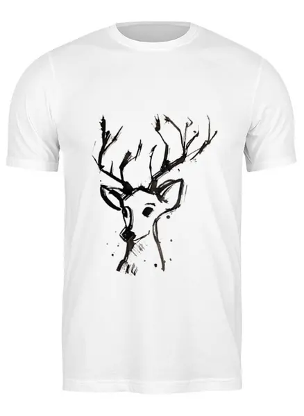 Заказать мужскую футболку в Москве. Футболка классическая dear deer от Anna Tse - готовые дизайны и нанесение принтов.