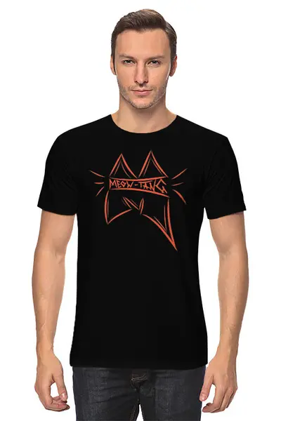 Заказать мужскую футболку в Москве. Футболка классическая Meow-Tang Clan от oneredfoxstore@gmail.com - готовые дизайны и нанесение принтов.