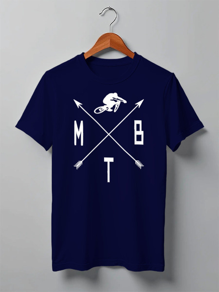Заказать мужскую футболку в Москве. Футболка классическая Mountain Bike от oneredfoxstore@gmail.com - готовые дизайны и нанесение принтов.