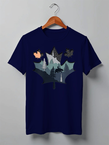 Заказать мужскую футболку в Москве. Футболка классическая Bear Here от oneredfoxstore@gmail.com - готовые дизайны и нанесение принтов.