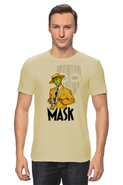 Заказать мужскую футболку в Москве. Футболка классическая The Mask от balden - готовые дизайны и нанесение принтов.