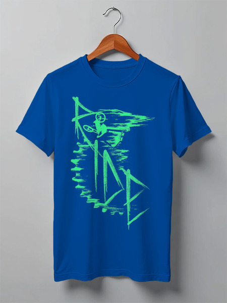 Заказать мужскую футболку в Москве. Футболка классическая Ride MTB от oneredfoxstore@gmail.com - готовые дизайны и нанесение принтов.