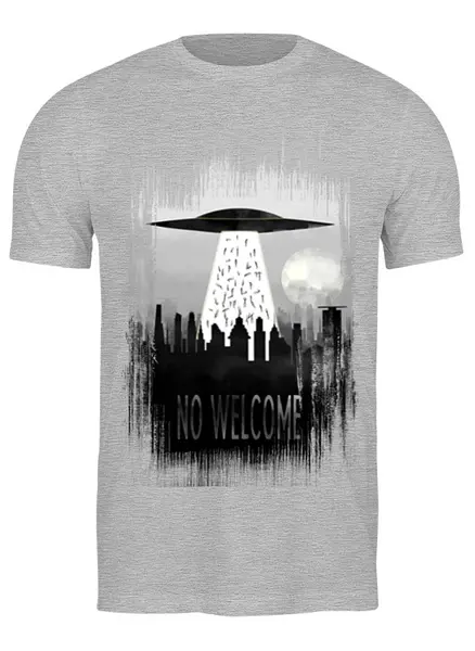 Заказать мужскую футболку в Москве. Футболка классическая Aliens от oneredfoxstore@gmail.com - готовые дизайны и нанесение принтов.