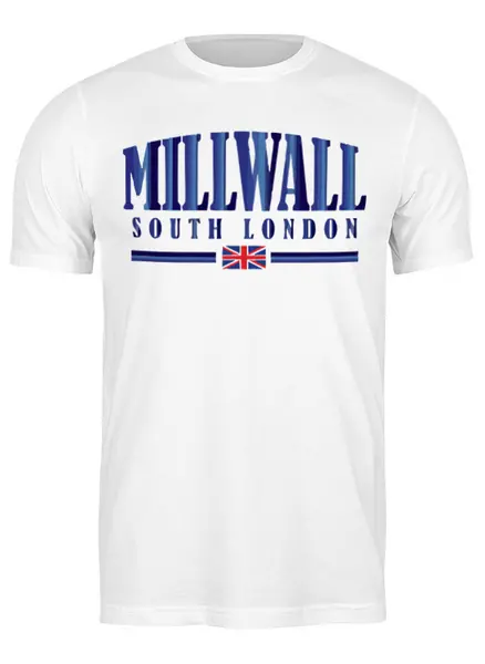 Заказать мужскую футболку в Москве. Футболка классическая Millwall South London tee от Millwall Supporters Club Russia - готовые дизайны и нанесение принтов.