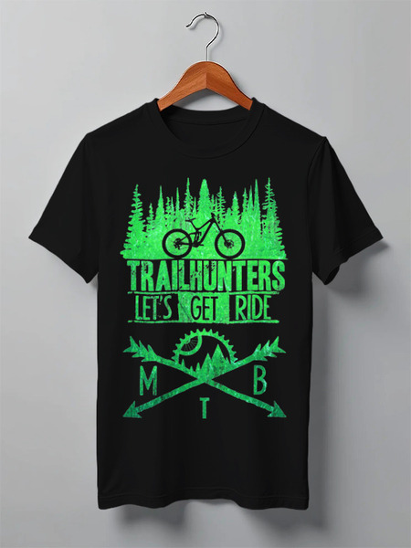 Заказать мужскую футболку в Москве. Футболка классическая Trailhunters от oneredfoxstore@gmail.com - готовые дизайны и нанесение принтов.