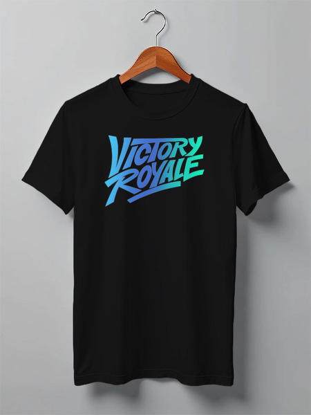 Заказать мужскую футболку в Москве. Футболка классическая Victory Royale от PrintGamer  - готовые дизайны и нанесение принтов.