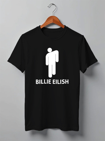 Заказать мужскую футболку в Москве. Футболка классическая Billie Eilish от DESIGNER   - готовые дизайны и нанесение принтов.