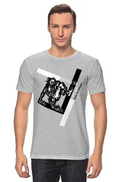 Заказать мужскую футболку в Москве. Футболка классическая Depeche Mode / Shake the Disease от OEX design - готовые дизайны и нанесение принтов.
