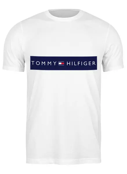 Заказать мужскую футболку в Москве. Футболка классическая Tommy от Vladec11 - готовые дизайны и нанесение принтов.