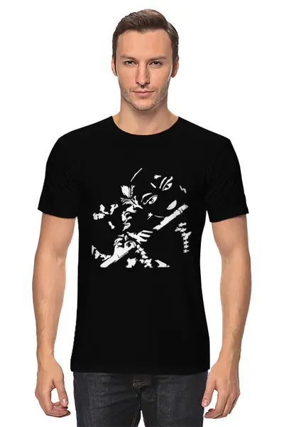Заказать мужскую футболку в Москве. Футболка классическая Шри Кришна от archersanalytics@gmail.com - готовые дизайны и нанесение принтов.