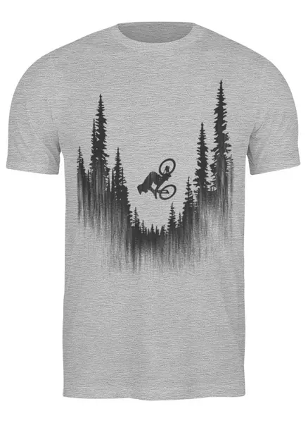 Заказать мужскую футболку в Москве. Футболка классическая Forest Rider от oneredfoxstore@gmail.com - готовые дизайны и нанесение принтов.