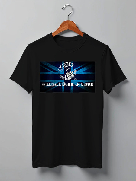 Заказать мужскую футболку в Москве. Футболка классическая The 55 show от Millwall Supporters Club Russia - готовые дизайны и нанесение принтов.
