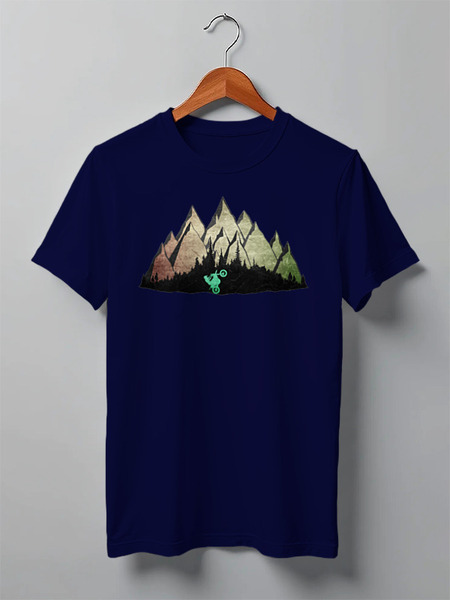 Заказать мужскую футболку в Москве. Футболка классическая Enduro Rider от oneredfoxstore@gmail.com - готовые дизайны и нанесение принтов.