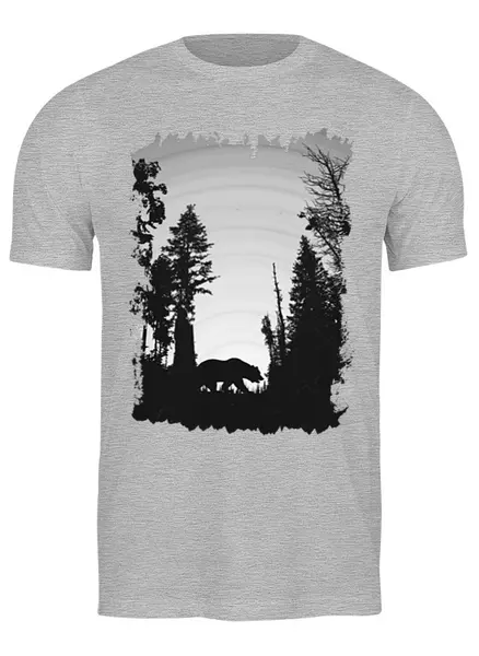 Заказать мужскую футболку в Москве. Футболка классическая Dark Forest от oneredfoxstore@gmail.com - готовые дизайны и нанесение принтов.