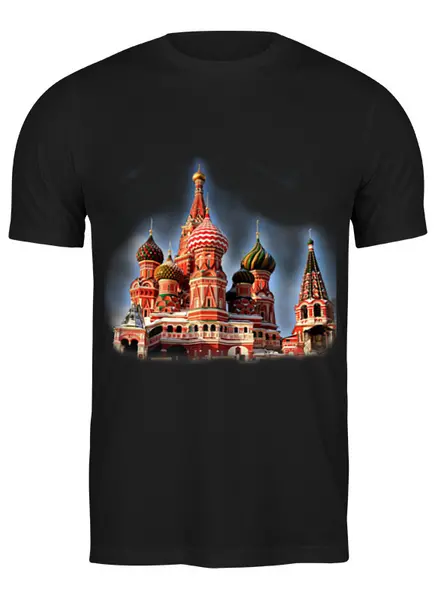 Заказать мужскую футболку в Москве. Футболка классическая Москва от Fil6 - готовые дизайны и нанесение принтов.