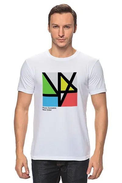 Заказать мужскую футболку в Москве. Футболка классическая New Order ‎/ Music Complete от OEX design - готовые дизайны и нанесение принтов.
