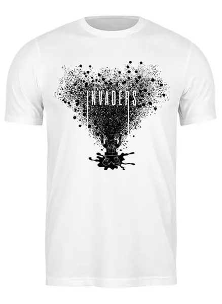 Заказать мужскую футболку в Москве. Футболка классическая Invaders от oneredfoxstore@gmail.com - готовые дизайны и нанесение принтов.