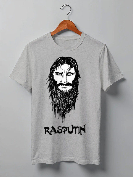 Заказать мужскую футболку в Москве. Футболка классическая Rasputin от Leichenwagen - готовые дизайны и нанесение принтов.