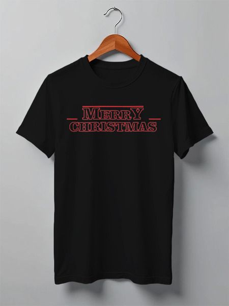 Заказать мужскую футболку в Москве. Футболка классическая Merry X-mas от Franka  - готовые дизайны и нанесение принтов.