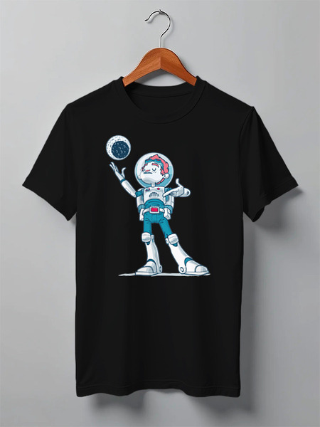 Заказать мужскую футболку в Москве. Футболка классическая ASTROBOY / Астронавт от crash - готовые дизайны и нанесение принтов.