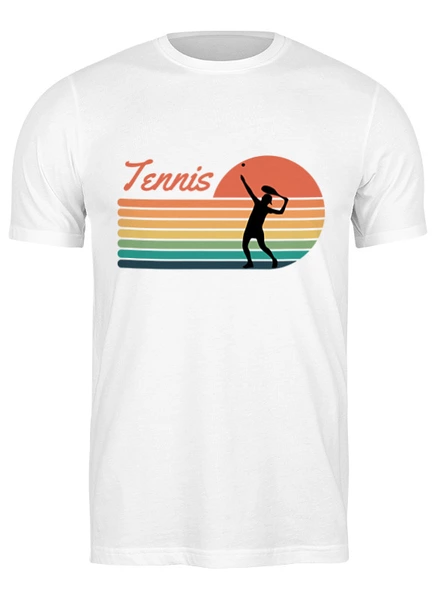 Заказать мужскую футболку в Москве. Футболка классическая Tennis от skynatural - готовые дизайны и нанесение принтов.