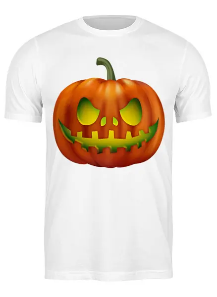 Заказать мужскую футболку в Москве. Футболка классическая pumpkin от queen  - готовые дизайны и нанесение принтов.