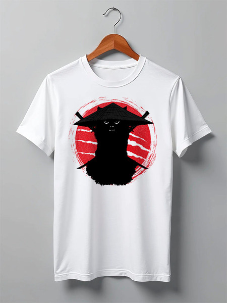 Заказать мужскую футболку в Москве. Футболка классическая Killa Cat от oneredfoxstore@gmail.com - готовые дизайны и нанесение принтов.