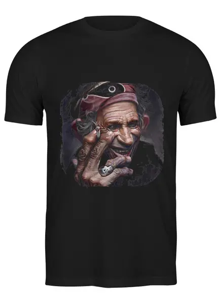 Заказать мужскую футболку в Москве. Футболка классическая Rolling Stones от gent777 - готовые дизайны и нанесение принтов.