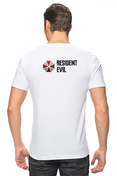 Заказать мужскую футболку в Москве. Футболка классическая Albert Wesker Resident Evil от Fix Print - готовые дизайны и нанесение принтов.