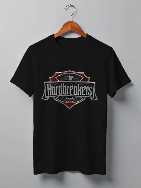 Заказать мужскую футболку в Москве. Футболка классическая HARDBREAKERS men's black t-shirt от agapofff - готовые дизайны и нанесение принтов.