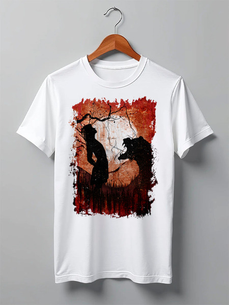 Заказать мужскую футболку в Москве. Футболка классическая Scream от oneredfoxstore@gmail.com - готовые дизайны и нанесение принтов.