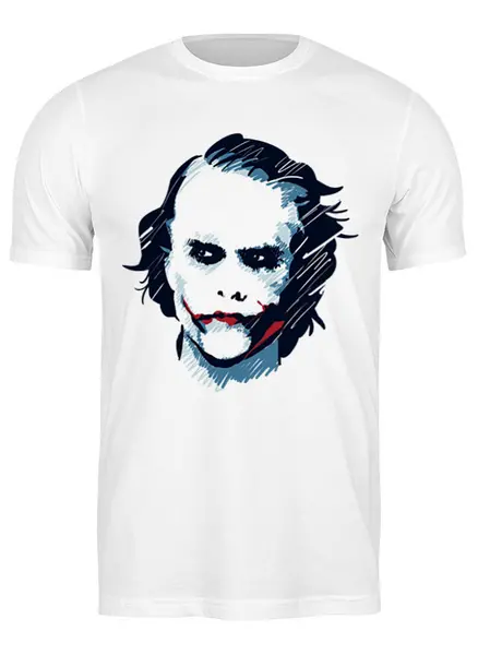 Заказать мужскую футболку в Москве. Футболка классическая Джокер от BAD OWL - готовые дизайны и нанесение принтов.