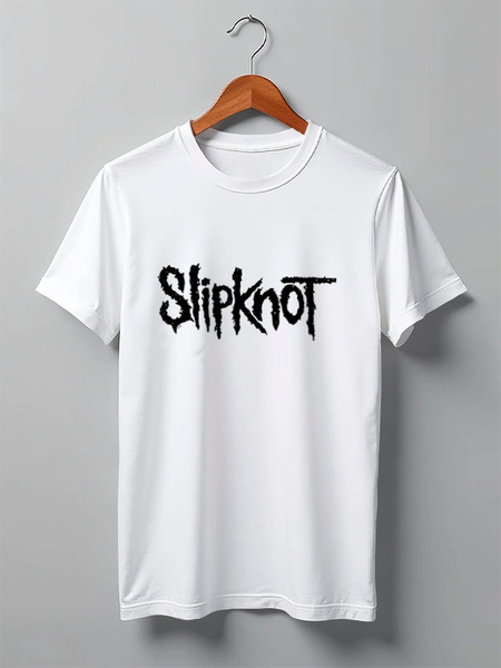 Заказать мужскую футболку в Москве. Футболка классическая Slipknot от YellowCloverShop - готовые дизайны и нанесение принтов.