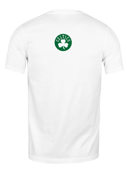 Заказать мужскую футболку в Москве. Футболка классическая Boston Celtics белая от oldmasta@gmail.com - готовые дизайны и нанесение принтов.