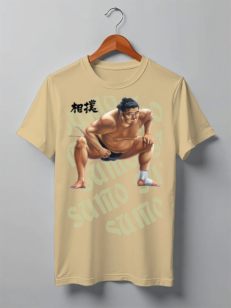 Заказать мужскую футболку в Москве. Футболка классическая Сумо sumotori от Combat Wear - готовые дизайны и нанесение принтов.