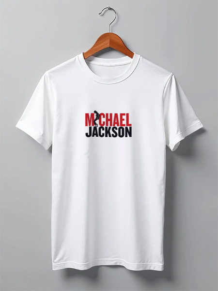 Заказать мужскую футболку в Москве. Футболка классическая Michael Jackson от Fedor - готовые дизайны и нанесение принтов.